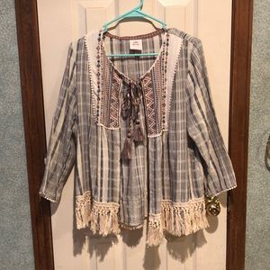 Festival style cardigan/flyaway